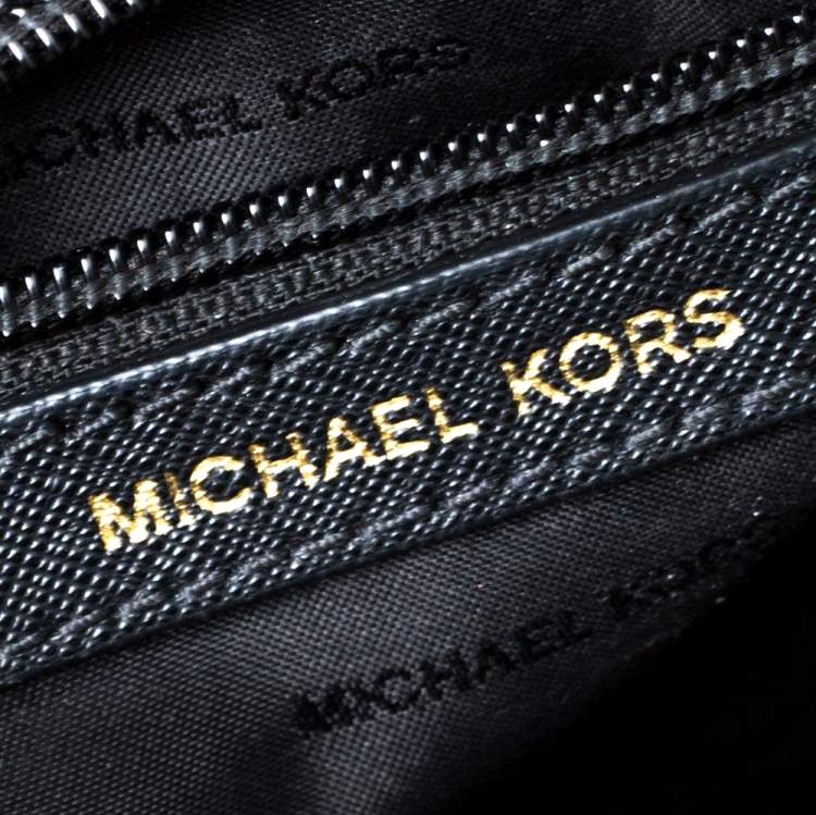 Pre Owned Michael Kors Black Leather Small Ava Top Handle Bag