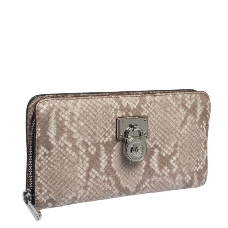 michael kors python wallet