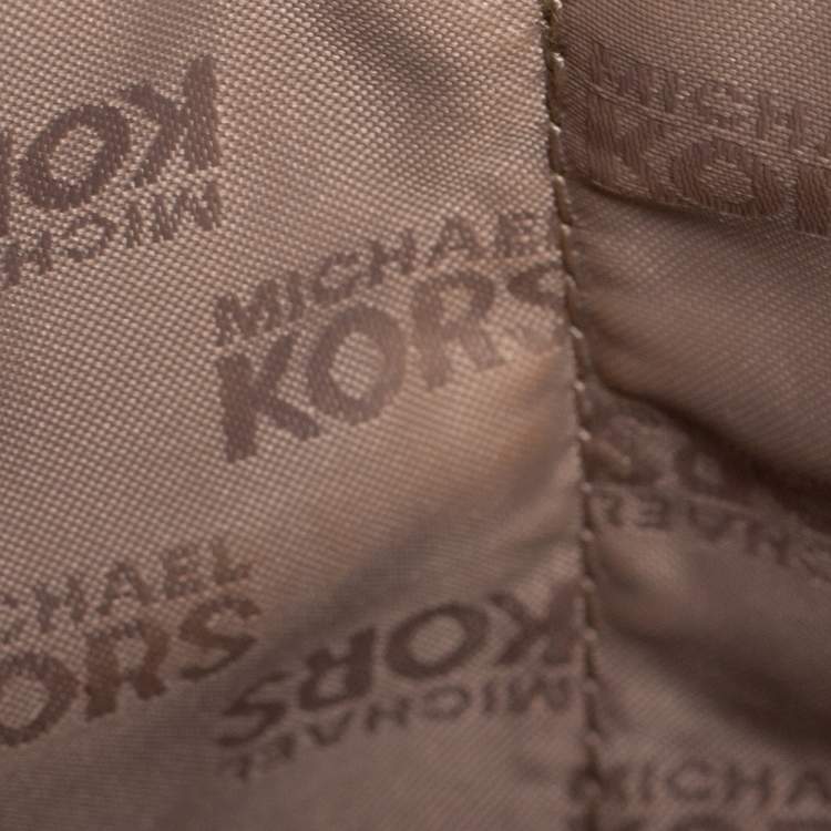 Pre Owned Michael Kors Two Tone Blue Saffiano Leather Small Dillon Tote