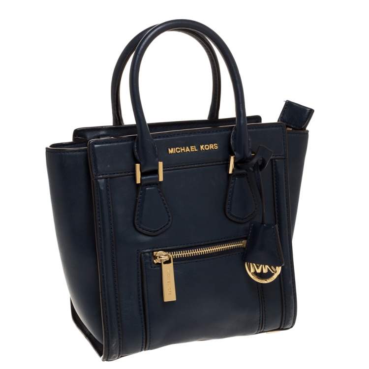 مملوكة مسبقًا Michael Kors Blue Leather Colette Tote