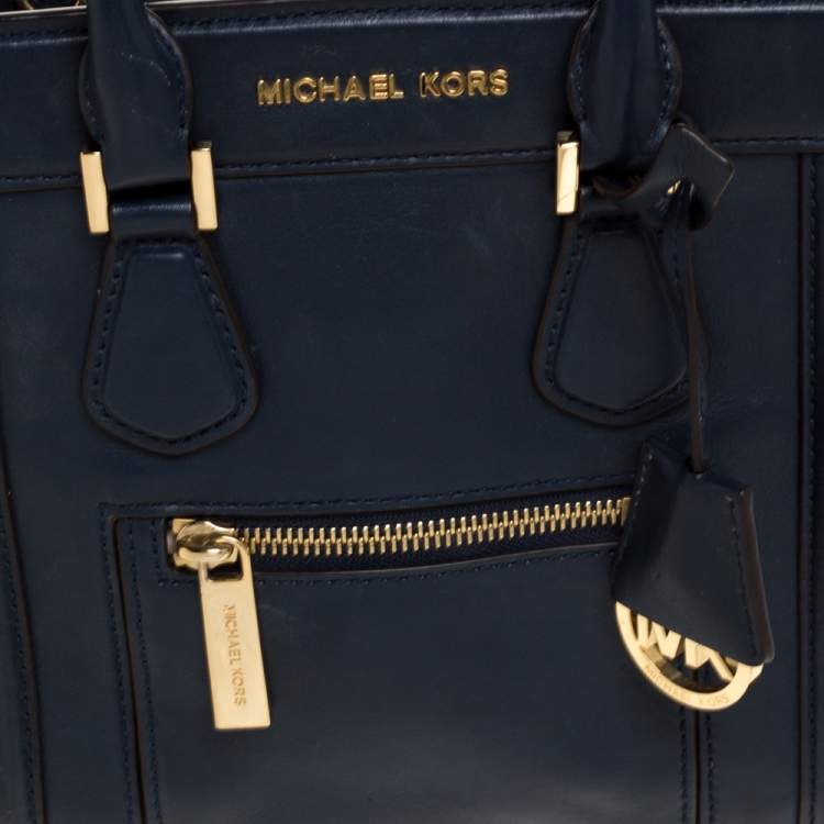 مملوكة مسبقًا Michael Kors Blue Leather Colette Tote