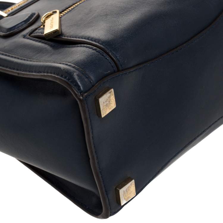 مملوكة مسبقًا Michael Kors Blue Leather Colette Tote