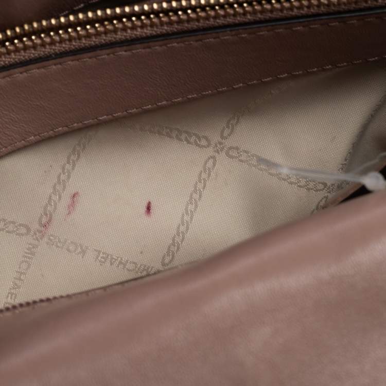 Pre Owned Michael Kors Nude Pink Quilted Leather Whitney Shoulder Bag