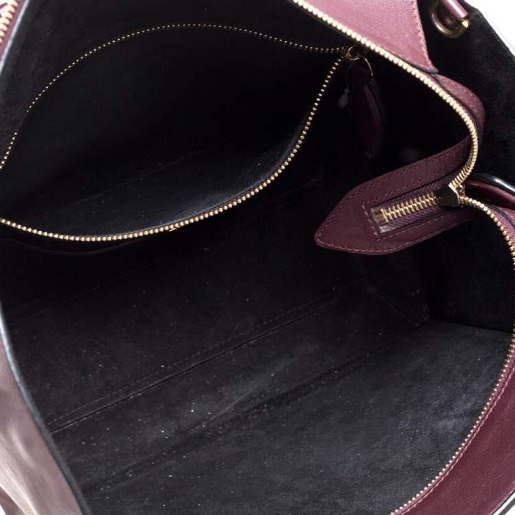 Pre Owned Michael Kors Collection Burgundy Leather Medium Gracie Tote