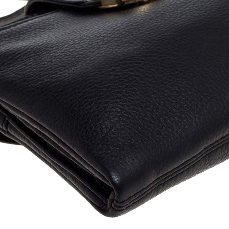 مملوكة مسبقًا Michael Kors Black Leather Fulton Crossbody Bag