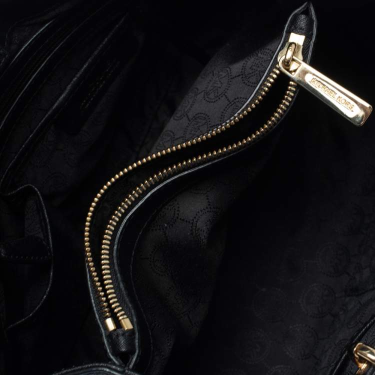 Pre Owned MICHAEL Michael Kors Black Leather Medium Cynthia Tote