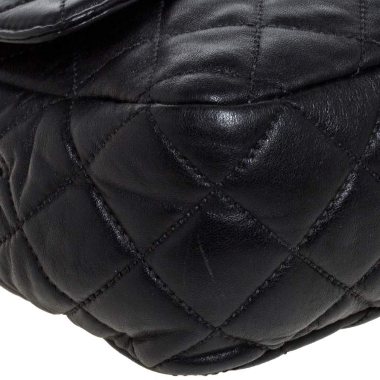 Pre Owned Michael Kors Black Leather Vivianne Shoulder Bag