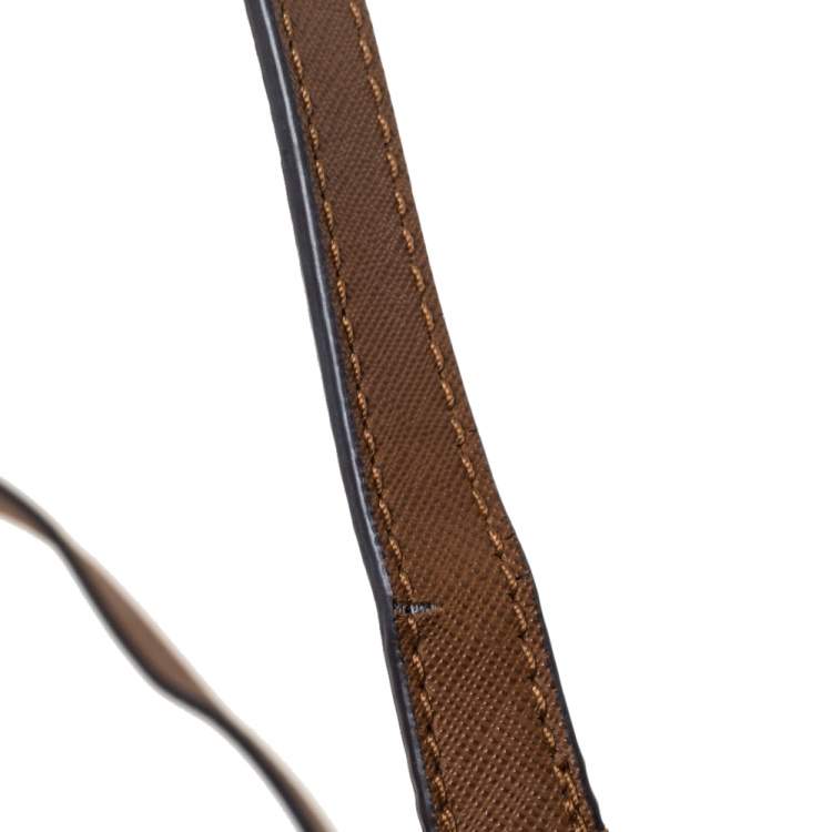 Pre Owned Michael Kors Brown Leather Candy Reversible Tote