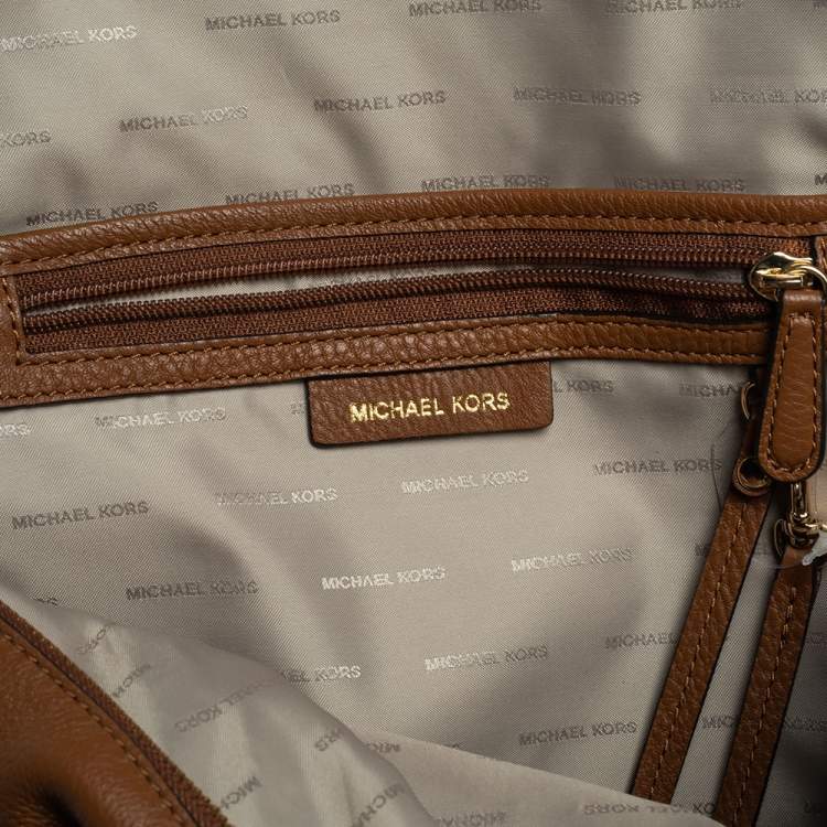 مملوكة مسبقًا Michael Kors Brown Leather Medium Reazip Backpack