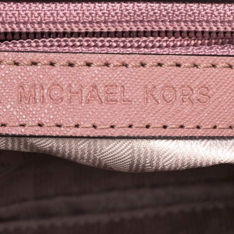 Pre Owned Michael Kors Old Rose Leather Mini Ava Top Handle Bag
