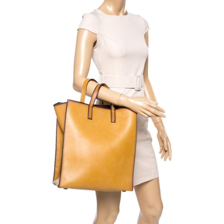 Pre Owned Michael Kors Tan Ombre Leather Prescott Tote  
