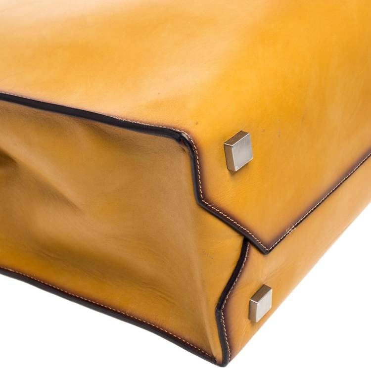 Pre Owned Michael Kors Tan Ombre Leather Prescott Tote  