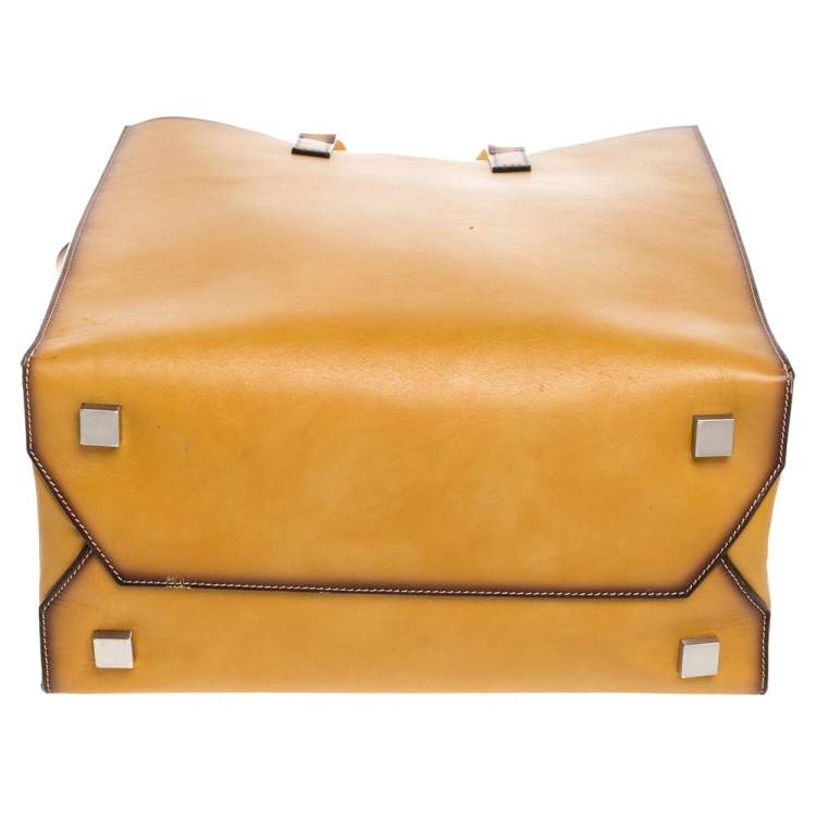 Pre Owned Michael Kors Tan Ombre Leather Prescott Tote  