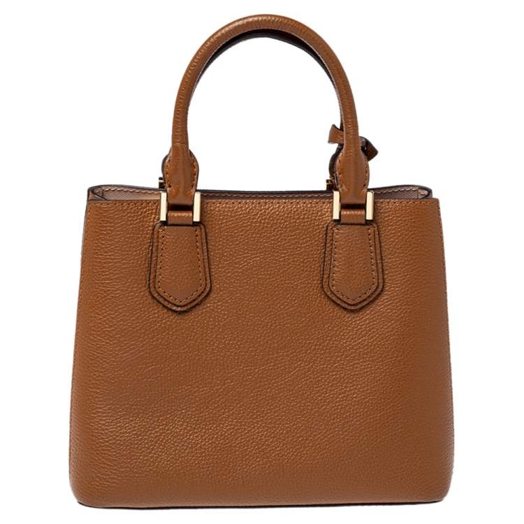 Pre Owned Michael Kors Brown Leather Adele Tote