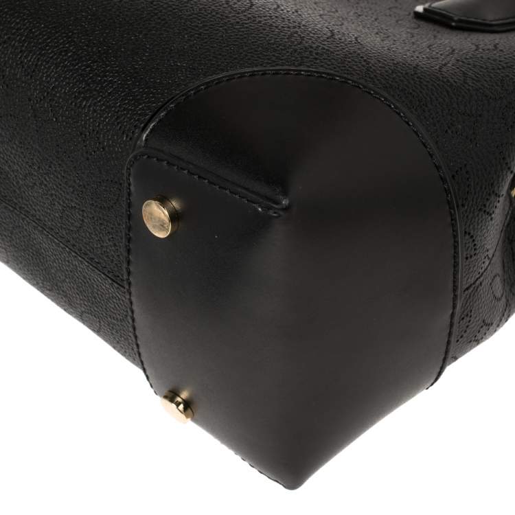 Pre Owned Michael Kors Black Perforated Leather Mercer Tote