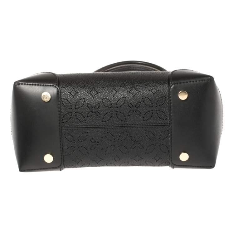 Pre Owned Michael Kors Black Perforated Leather Mercer Tote