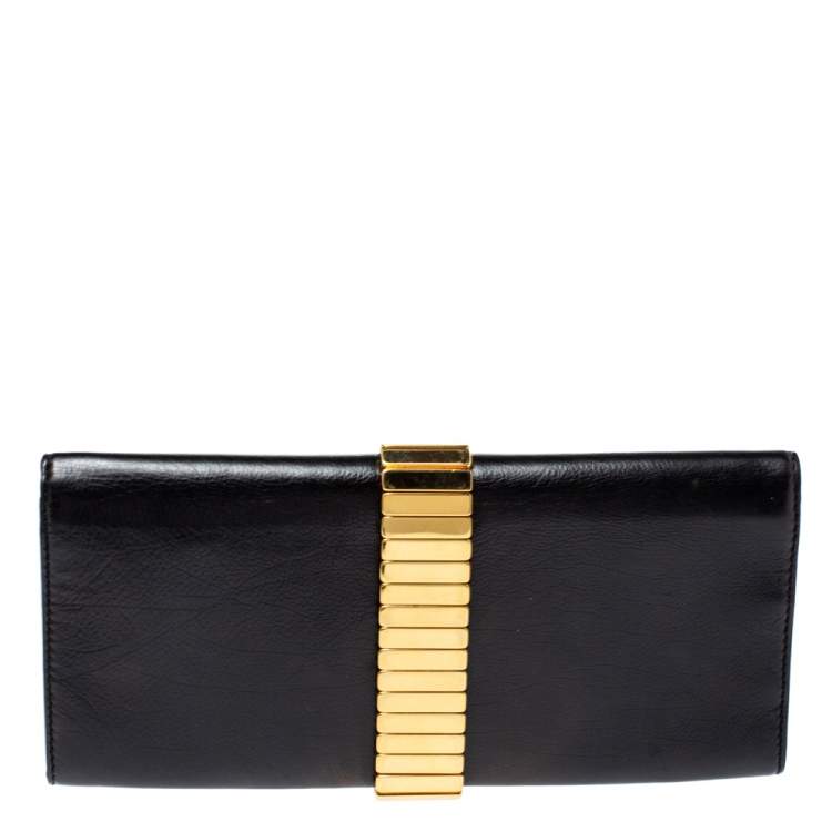 Pre Owned Michael Kors Black Leather Hadley Clutch