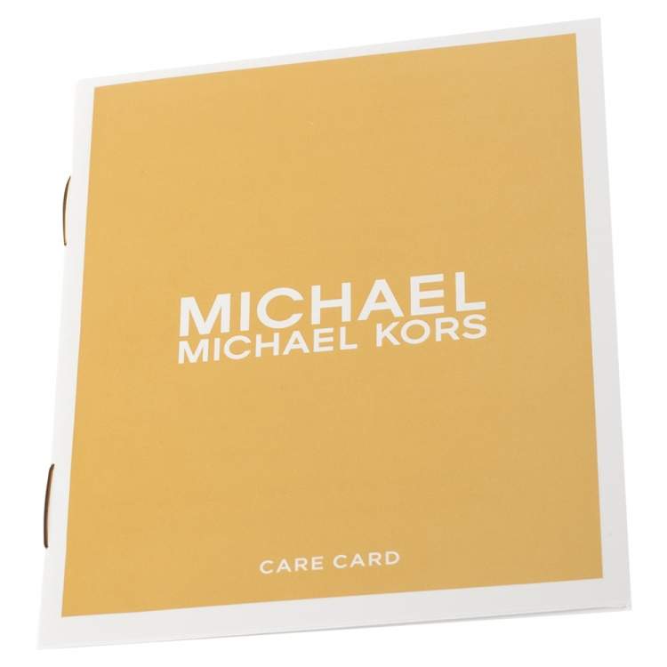 Pre Owned Michael Kors White Leather Savannah Satchel