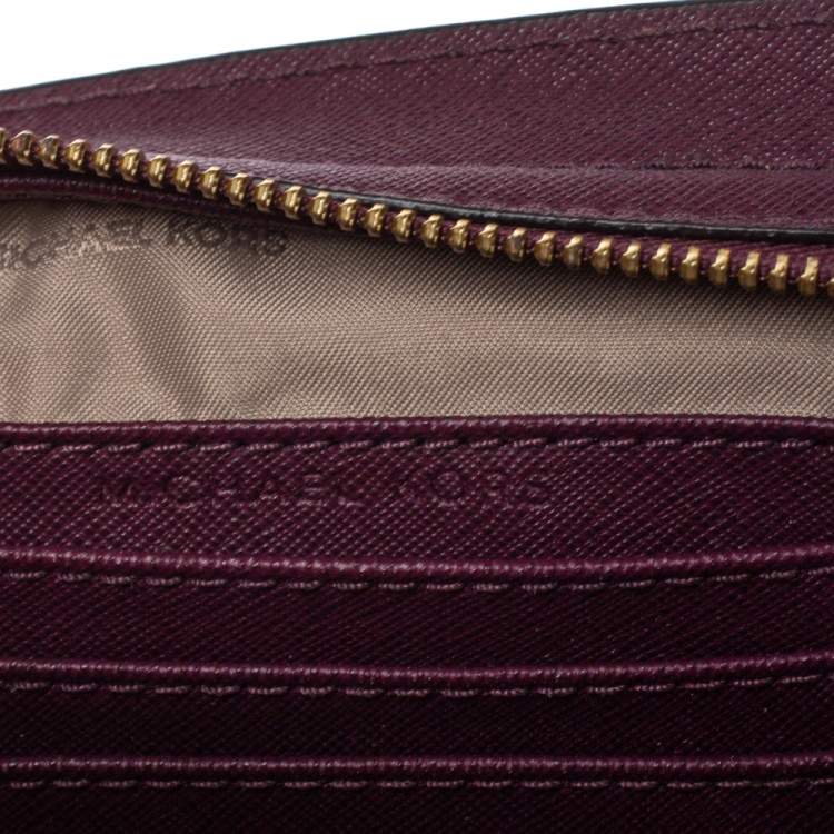 Pre Owned Michael Kors Purple Leather Mini Selma Crossbody Bag