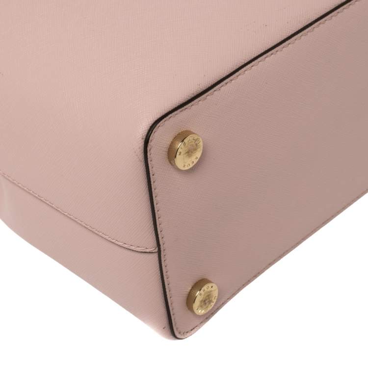 Pre Owned Michael Kors Blossom Leather Savannah Medium Satchel