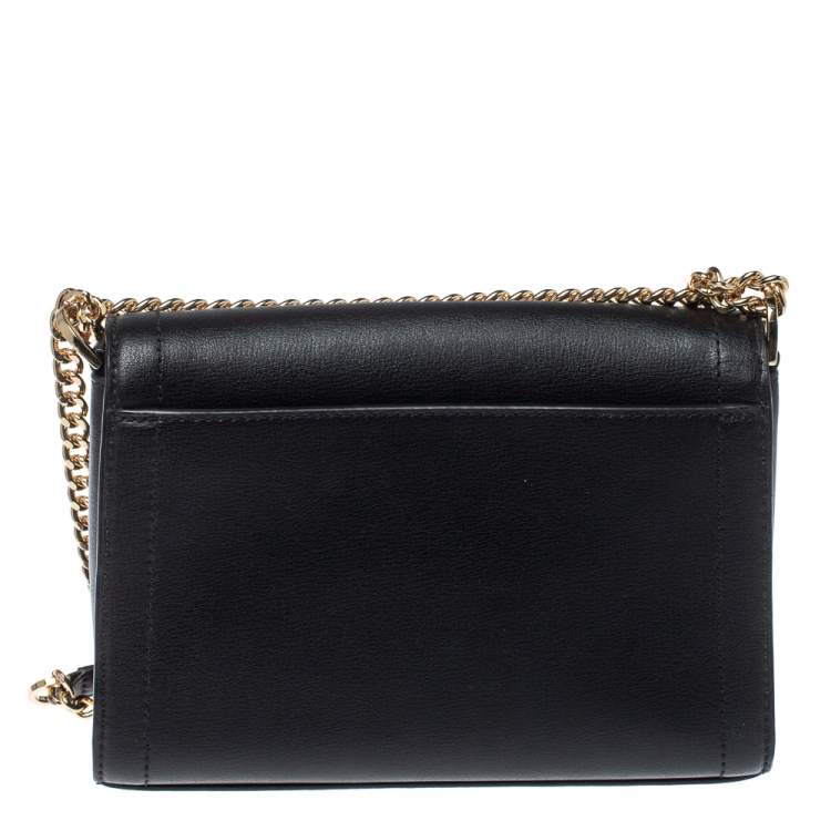 Pre Owned Michael Kors Black Leather Medium Kinsley Shoulder Bag