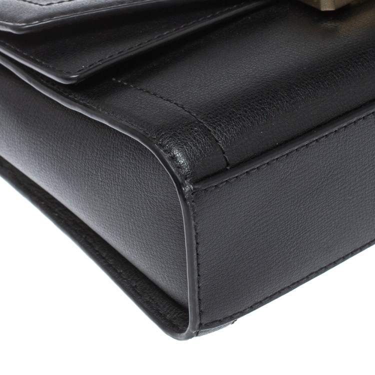 Pre Owned Michael Kors Black Leather Medium Kinsley Shoulder Bag