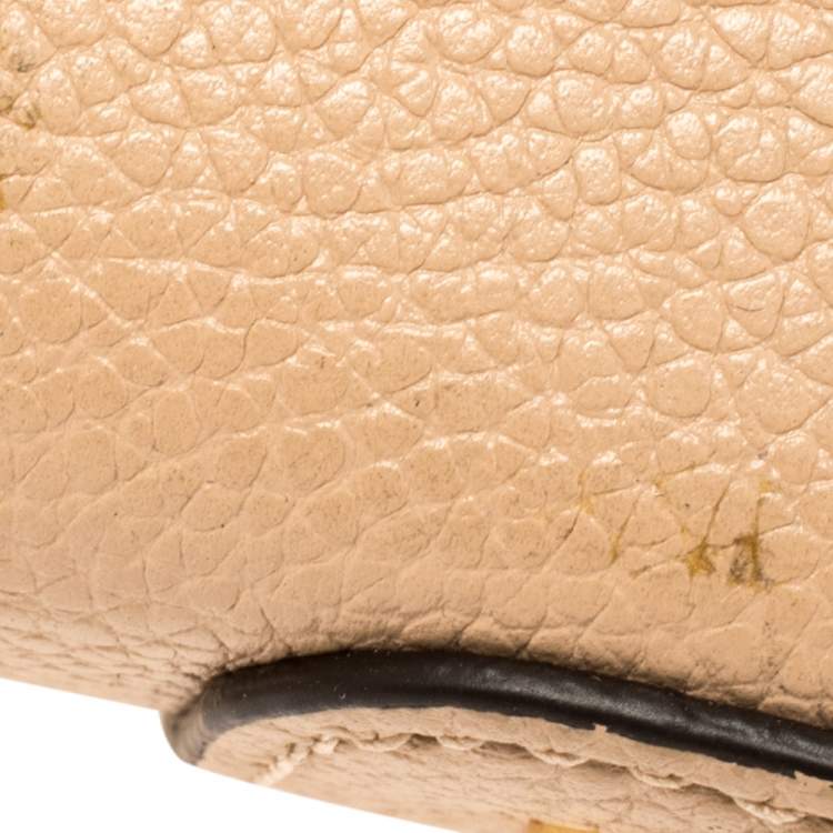 Pre Owned Michael Kors Beige Leather Mini Mercer Tote