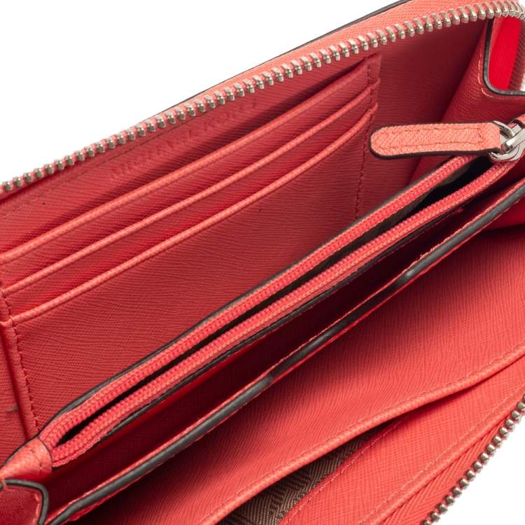 Michael Kors Pink Leather Zip Around Wristlet Wallet Michael Kors | TLC