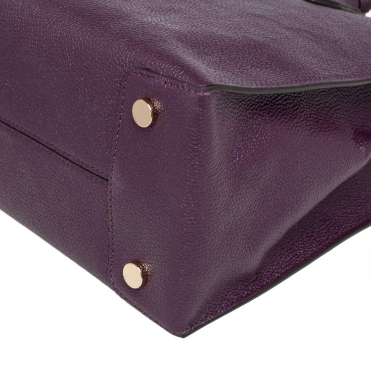 Pre Owned Michael Kors Burgundy Leather Mercer Tote