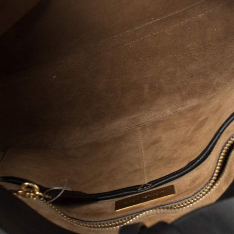 Pre Owned Michael Kors Black Leather Shopper Tote