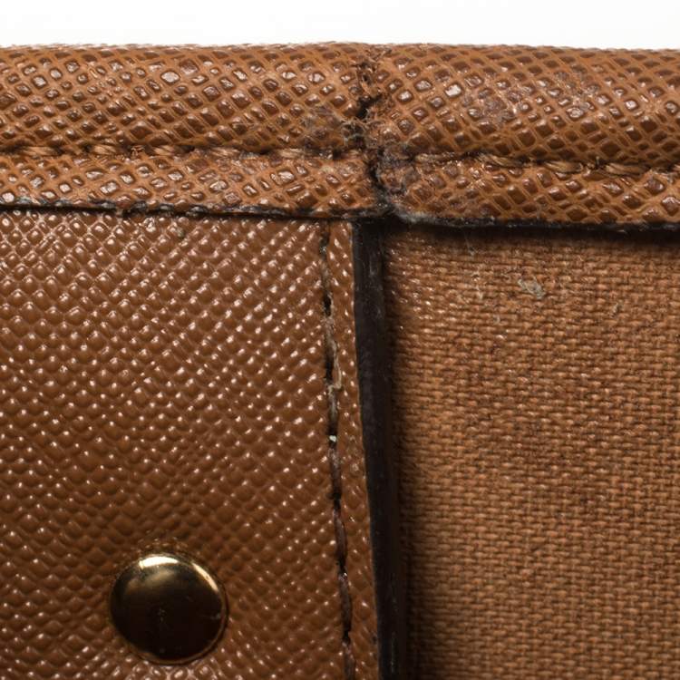 Pre Owned Michael Kors Brown Leather Jet Set Tote