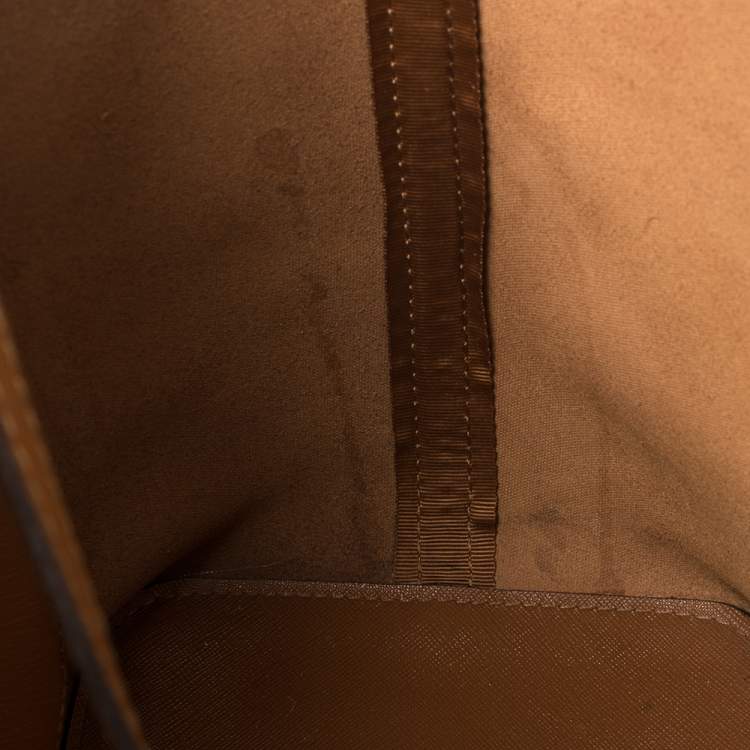 Pre Owned Michael Kors Brown Leather Jet Set Tote