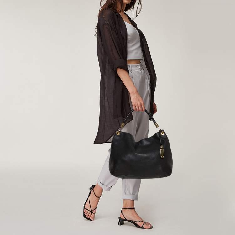 Michael Kors Black Soft Leather Skorpios Hobo Michael Kors | TLC