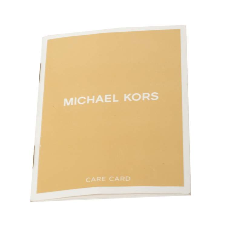 Pre Owned Michael Kors Navy Blue Leather Large Jet Set Travel Tote