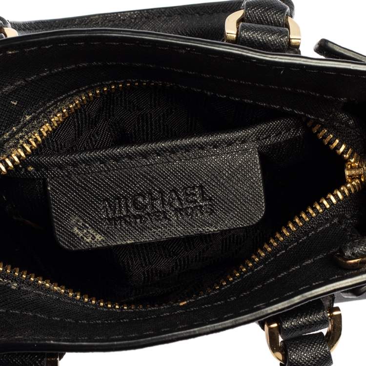 Pre Owned Michael Kors Black Leather Dillon Crossbody Bag