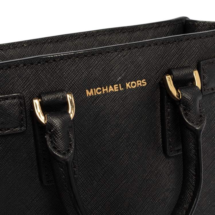 Pre Owned Michael Kors Black Leather Dillon Crossbody Bag