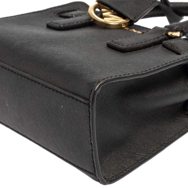 Pre Owned Michael Kors Black Leather Dillon Crossbody Bag