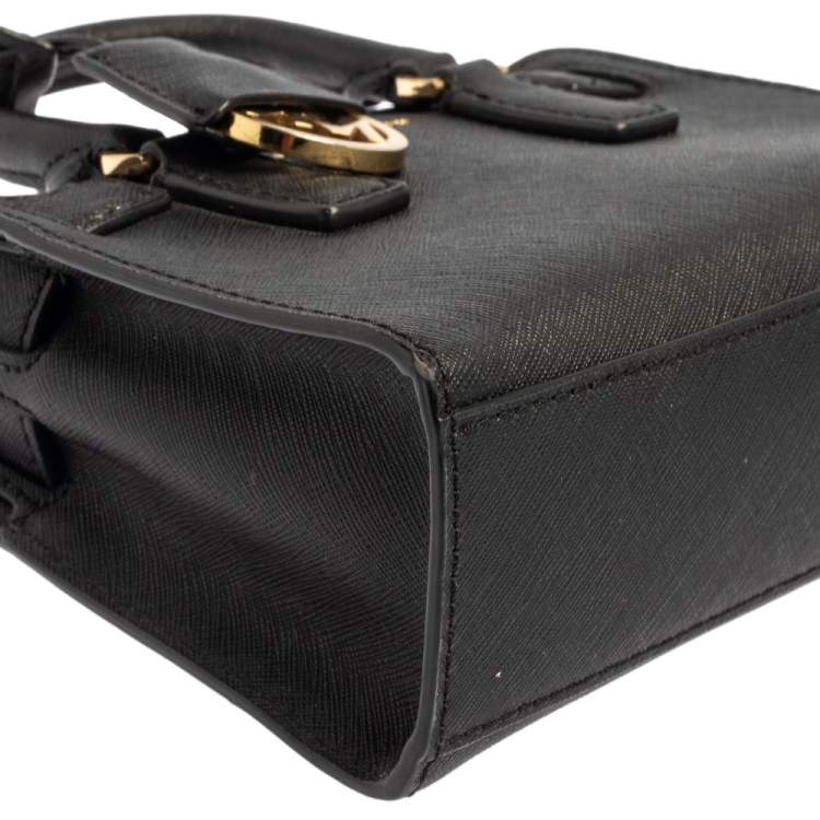 Pre Owned Michael Kors Black Leather Dillon Crossbody Bag