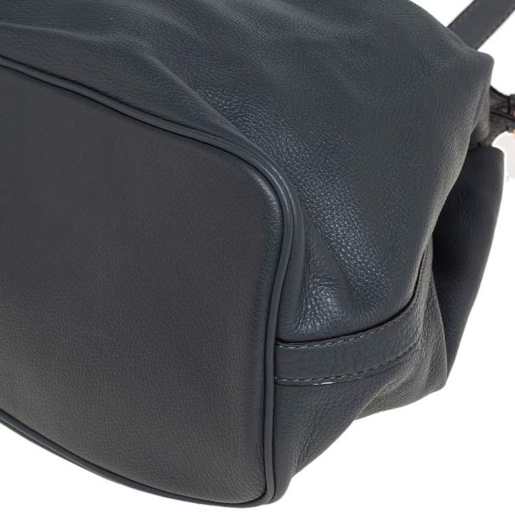 Pre Owned Michael Kors Grey Leather Tote