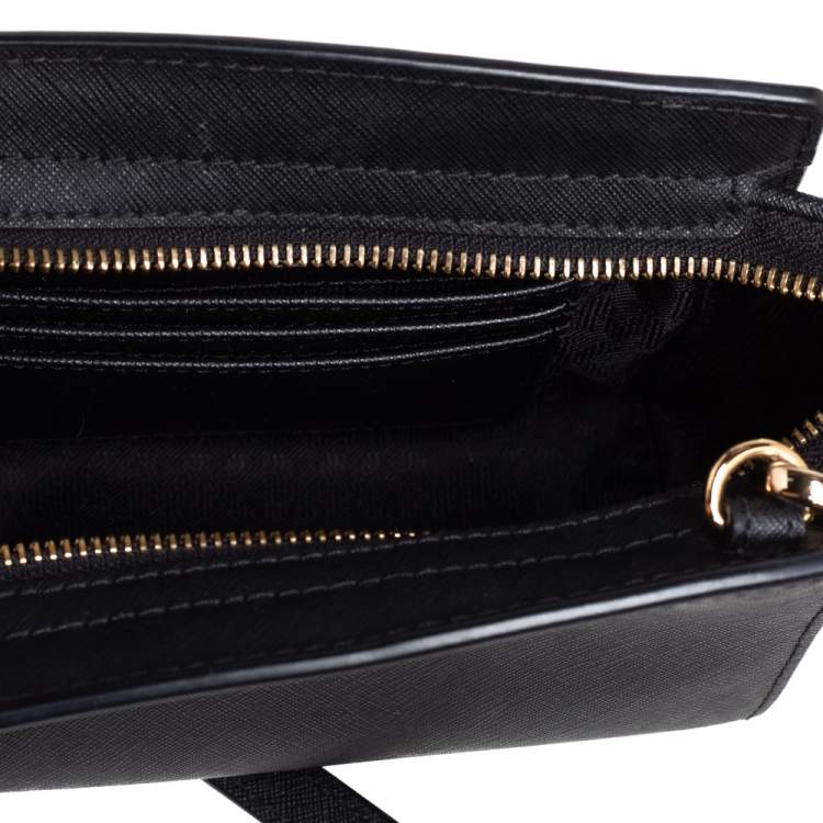 Pre Owned Michael Kors Black Saffiano Leather Mini Selma Crossbody Bag