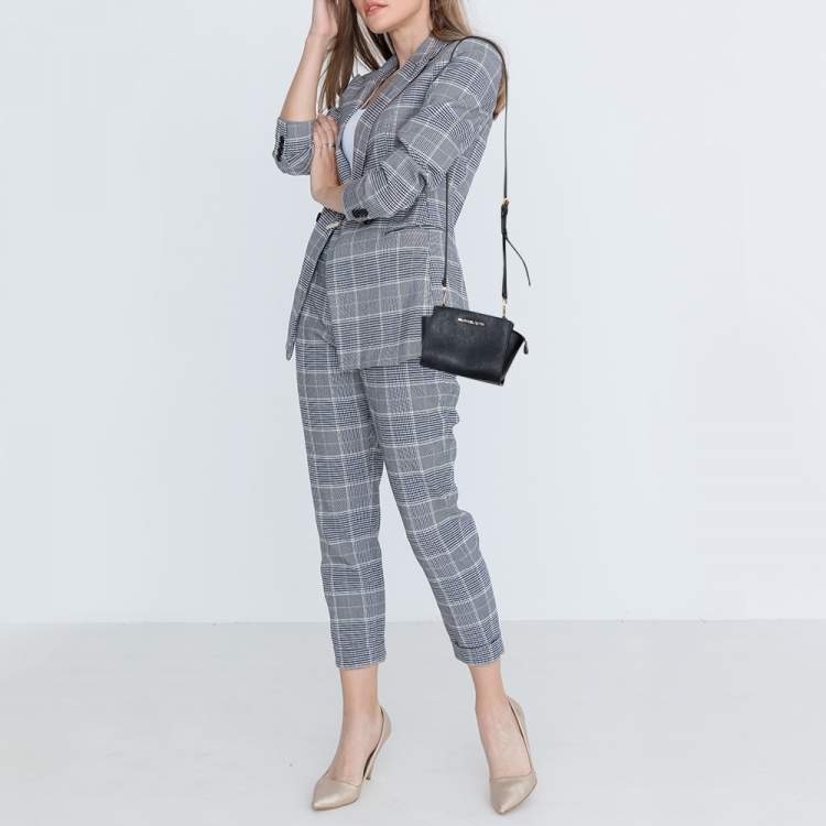 Pre Owned Michael Kors Black Saffiano Leather Mini Selma Crossbody Bag