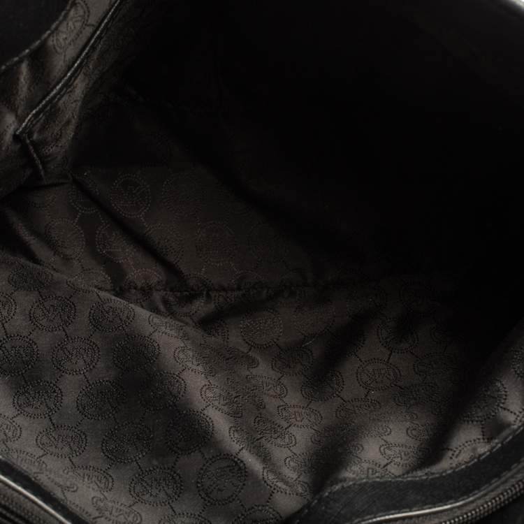 Pre Owned MICHAEL Michael Kors Black Saffiano Leather Large Cynthia Tote 