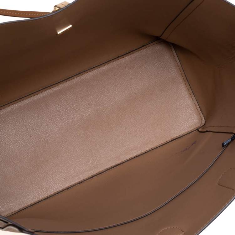 Pre Owned Michael Kors Brown Leather Large Cassie Tote