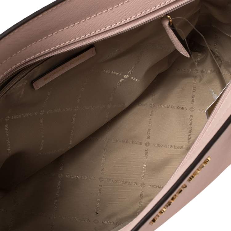 Pre Owned Michael Kors Pink Saffiano Leather Medium Selma Tote