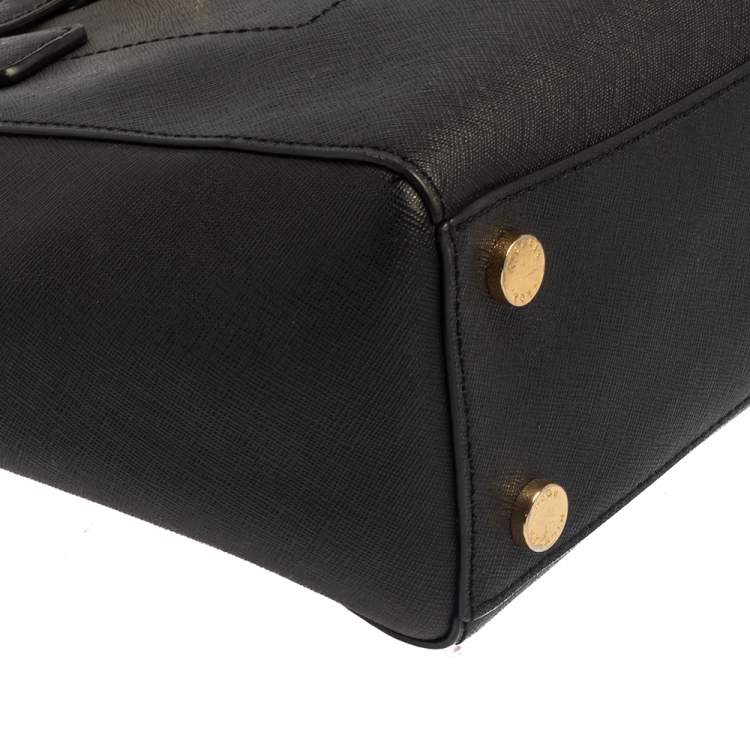 Pre Owned MICHAEL Michael Kors Black Saffiano Leather Hamilton East West Tote