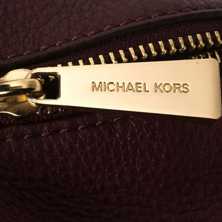 مملوكة مسبقًا Michael Kors Burgundy Leather Small Studded Rhea Backpack