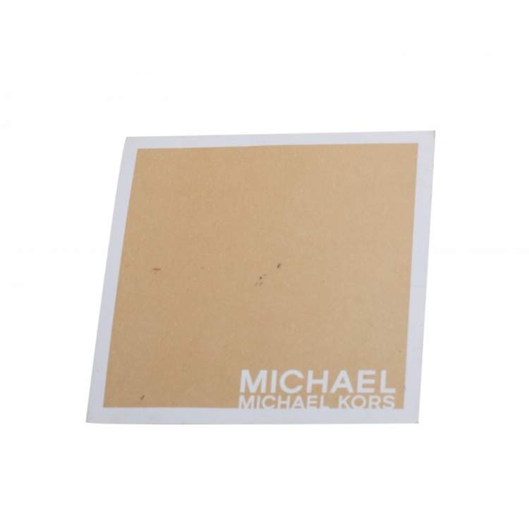 Pre Owned MICHAEL Michael Kors Gold Patent Leather Medium Cynthia Tote