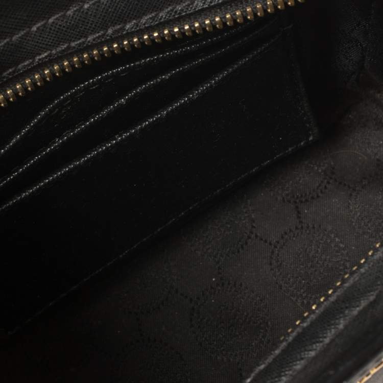 Pre Owned Michael Kors Black Saffiano Leather Mini Selma Crossbody Bag