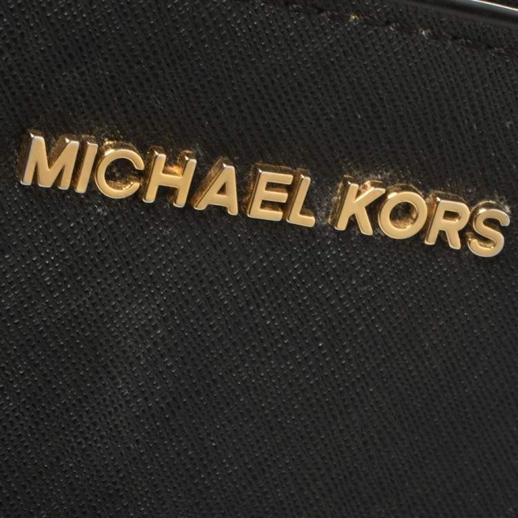 Pre Owned Michael Kors Black Saffiano Leather Mini Selma Crossbody Bag