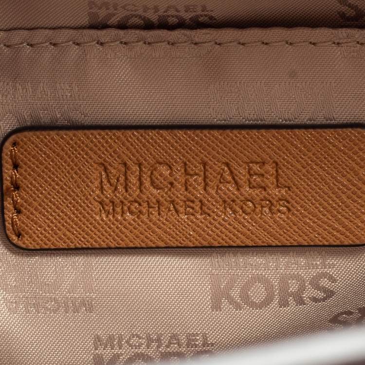 Pre Owned Michael Kors Brown Saffiano Leather Dillon Tote